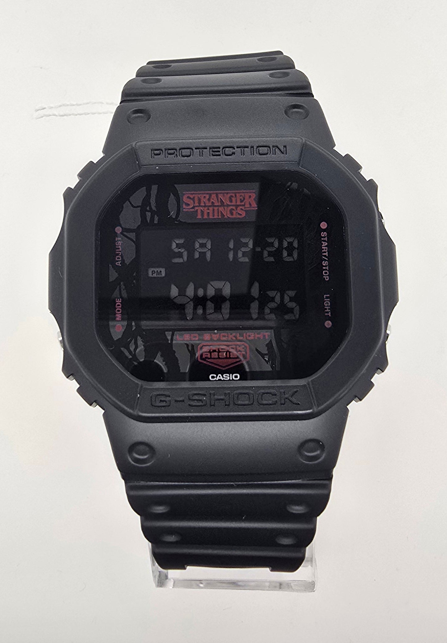 G-SHOCK DIGITAL STRANGER THINGS BLACK RESIN BAND. DW5600STT-1D