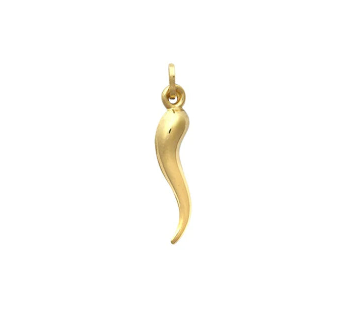 18CT YELLOW GOLD IMPORTED CHILLI PENDANT