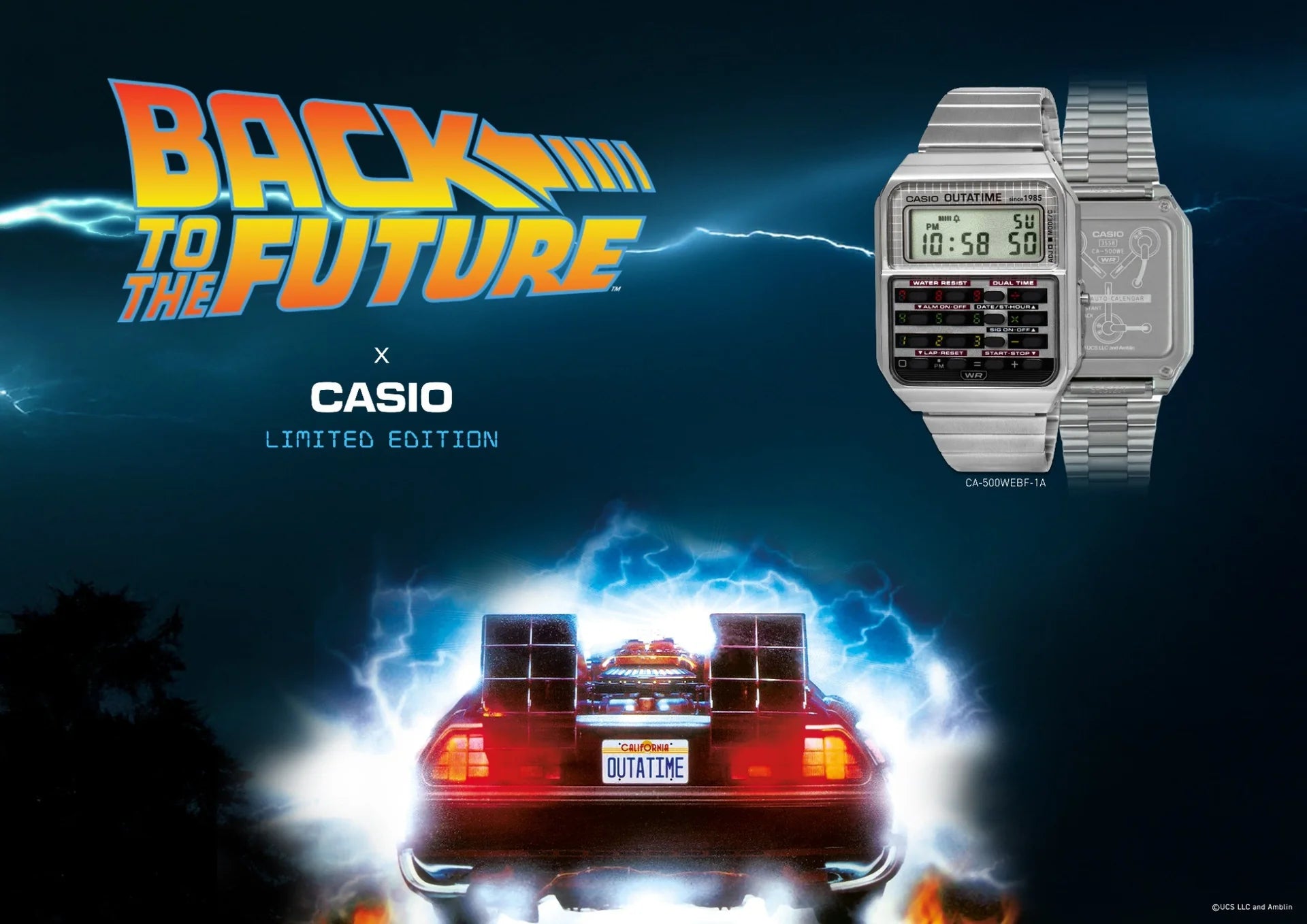 CASIO WATCH DIGITAL CALCULATOR BACK TO THE FUTURE WITH STAINLESS STEEL –  ALDO Jewellers