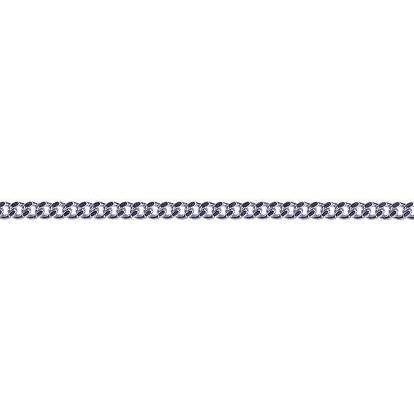 STERLING SILVER 50CM DIAMOND CUT CURB CHAIN 5.9GRAMS