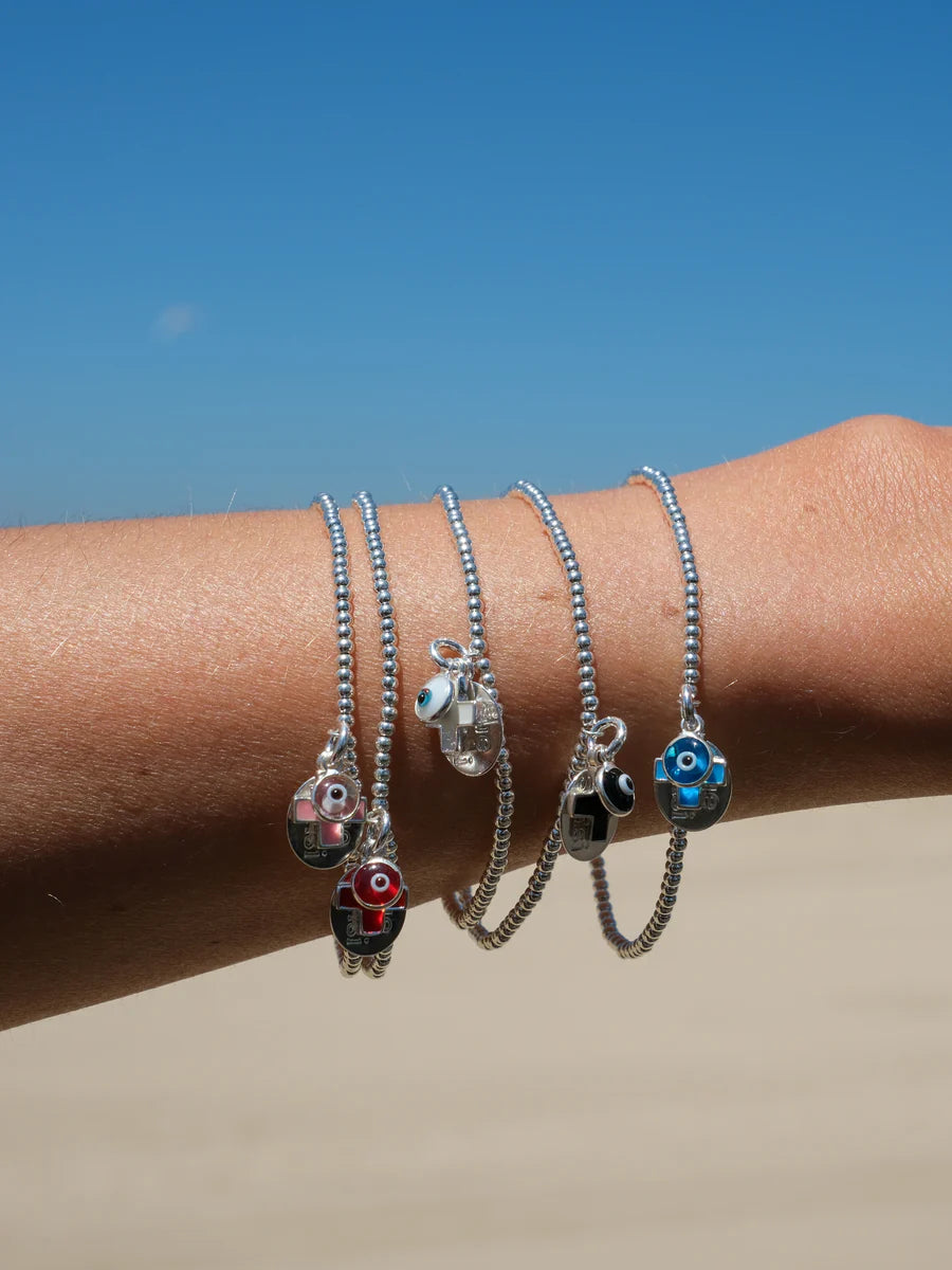 SUE SENSI STERLING SILVER PEACE WITHIN BRACELET