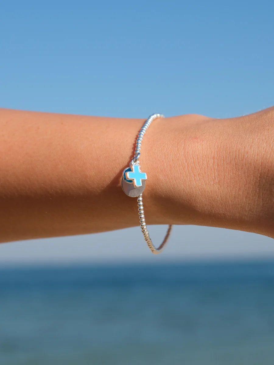 SUE SENSI STERLING SILVER PEACE WITHIN BRACELET