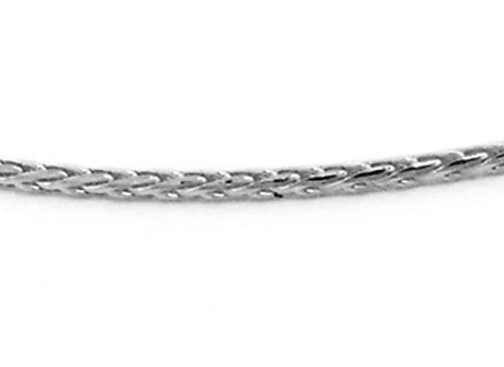 9CT WHITE GOLD IMPORTED ITALIAN 55CM X .8MM WIDE MAGIC CHAIN 2.72GRAMS