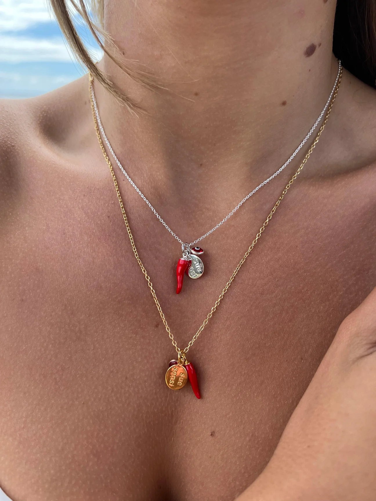 SUE SENSI CHILLI COLOURS NECKLACE