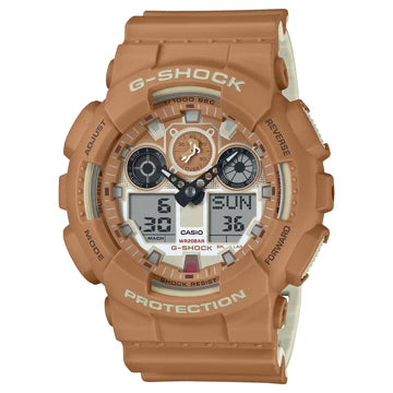 G SHOCK DUO STOPWATCH WORLDTIME ALARM 200M WR BROWN FACE AND BROWN ALDO Jewellers