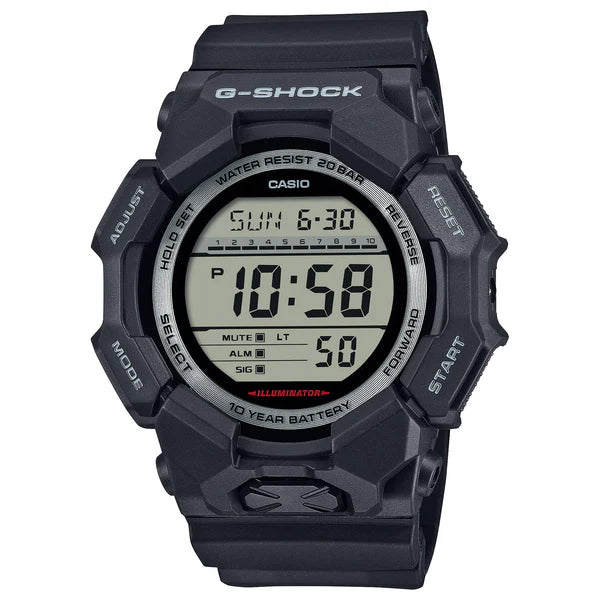 G-SHOCK DIGITAL WATCH 200M WITH BLACK RESIN BAND GD010-1DR
