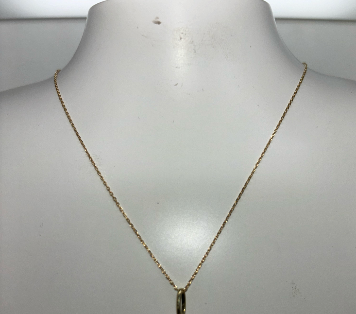 9CT YELLOW GOLD ITALIAN OVAL LINK 40CM CHAIN .89GRAMS