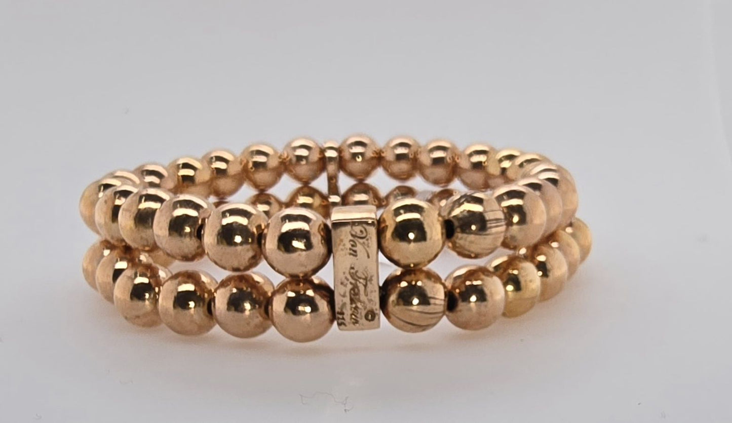 VON TRESKOW DOUBLE ROW BRACELET