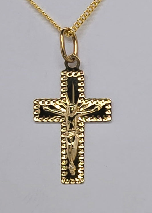 9CT YELLOW GOLD CRUCIFIX