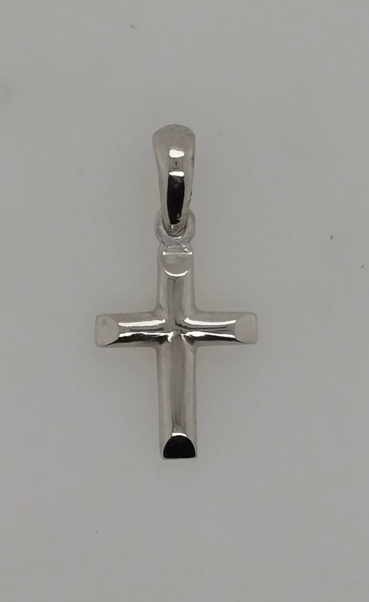 9CT WHITE GOLD IMPORTED SMALL CROSS