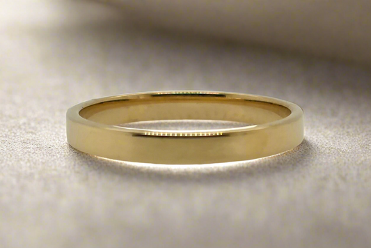 18CT YELLOW GOLD WEDDING BAND