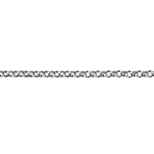 STERLING SILVER 3.5MM X 1.4MM 19CM BELCHER BRACELET 3.8GRAMS