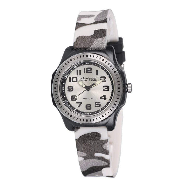 CACTUS ANALOGUE WATCH RUGGED RANGER CAMOUFLAGE RESIN BAND CAC-45-M02
