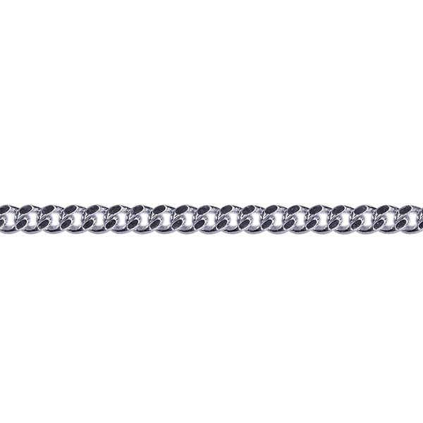 STERLING SILVER 50CM DIAMOND CUT CURB CHAIN 9.7GRAMS