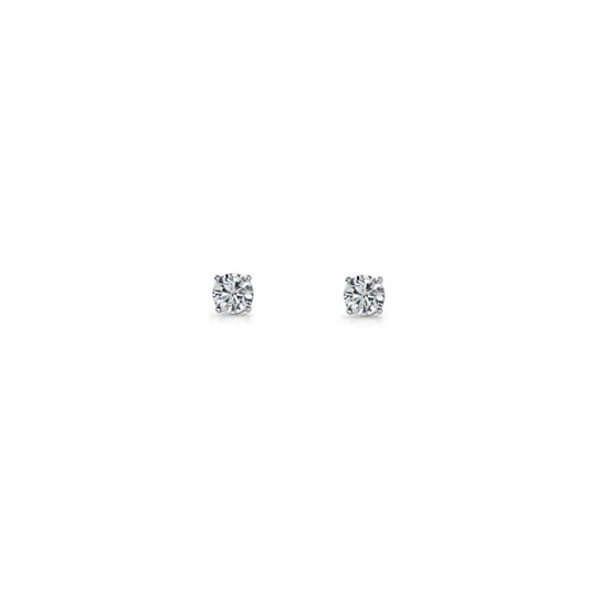 ELLANI STERLING SILVER 4 CLAW STUD EARRINGS E130-3