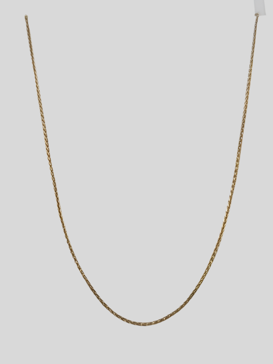 9CT YELLOW GOLD ITALIAN IMPORTED 42CM 2.1G MAGIC CHAIN