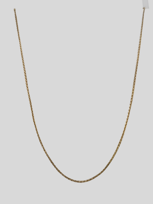 9CT YELLOW GOLD ITALIAN IMPORTED 42CM 2.1G MAGIC CHAIN