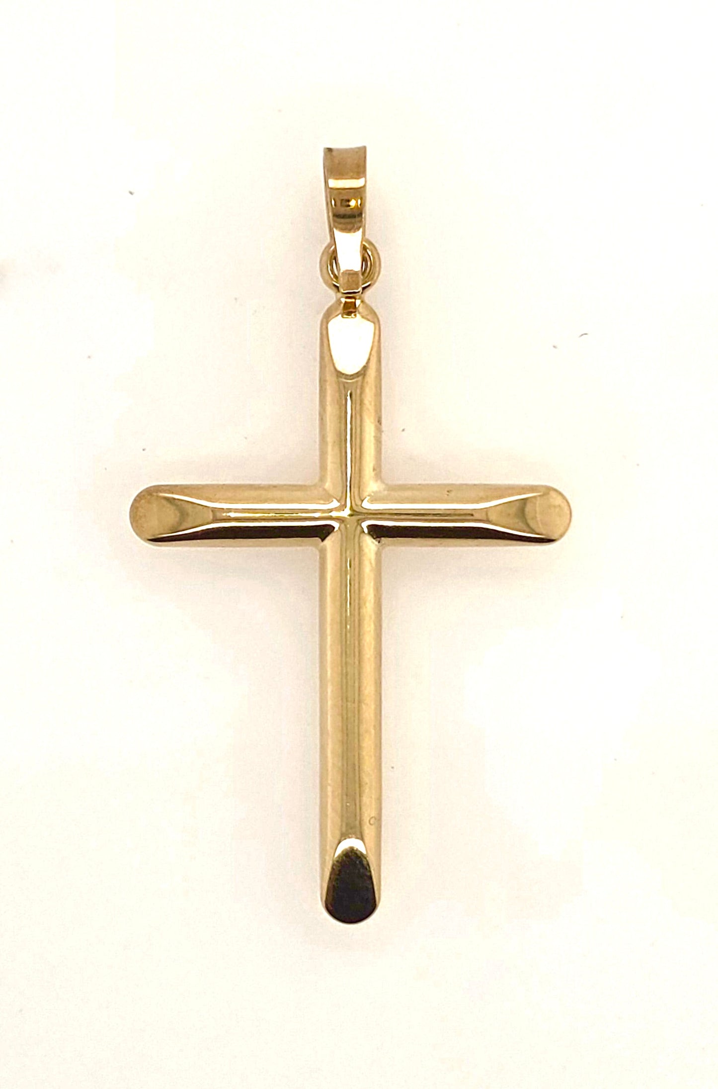 9CT YELLOW GOLD IMPORTED PLAIN CROSS