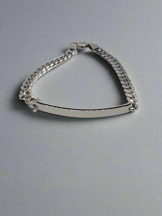 9ct White Gold Bracelet