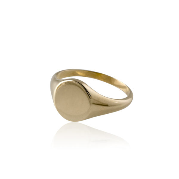 VON TRESKOW 9CT YELLOW GOLD SIGNET RING