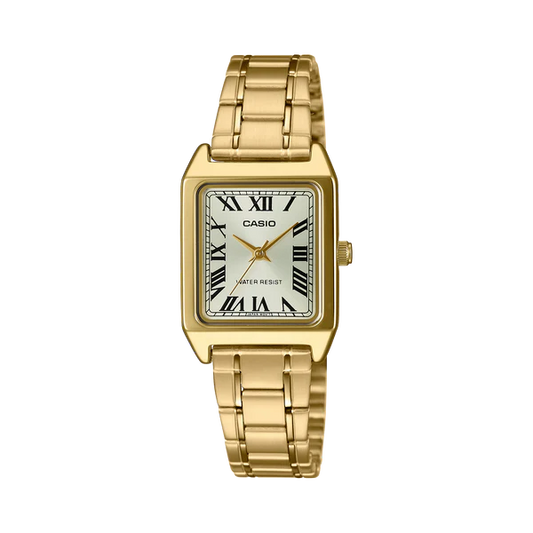 CASIO LADIES GOLD PLATED ANALOGUE  WATCH LTV007G-9B.