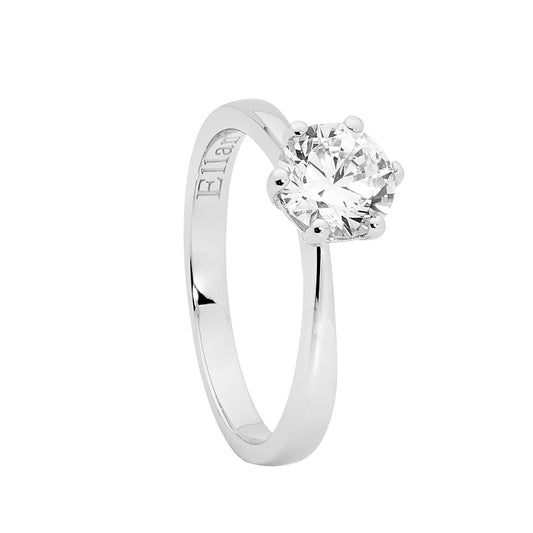 ELLANI STERLING SILVER CUBIC ZIRCONIA RING R468