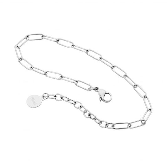 ELLANI STAINLESS STEEL PAPERCLIP 17CM BRACELET. SB204S