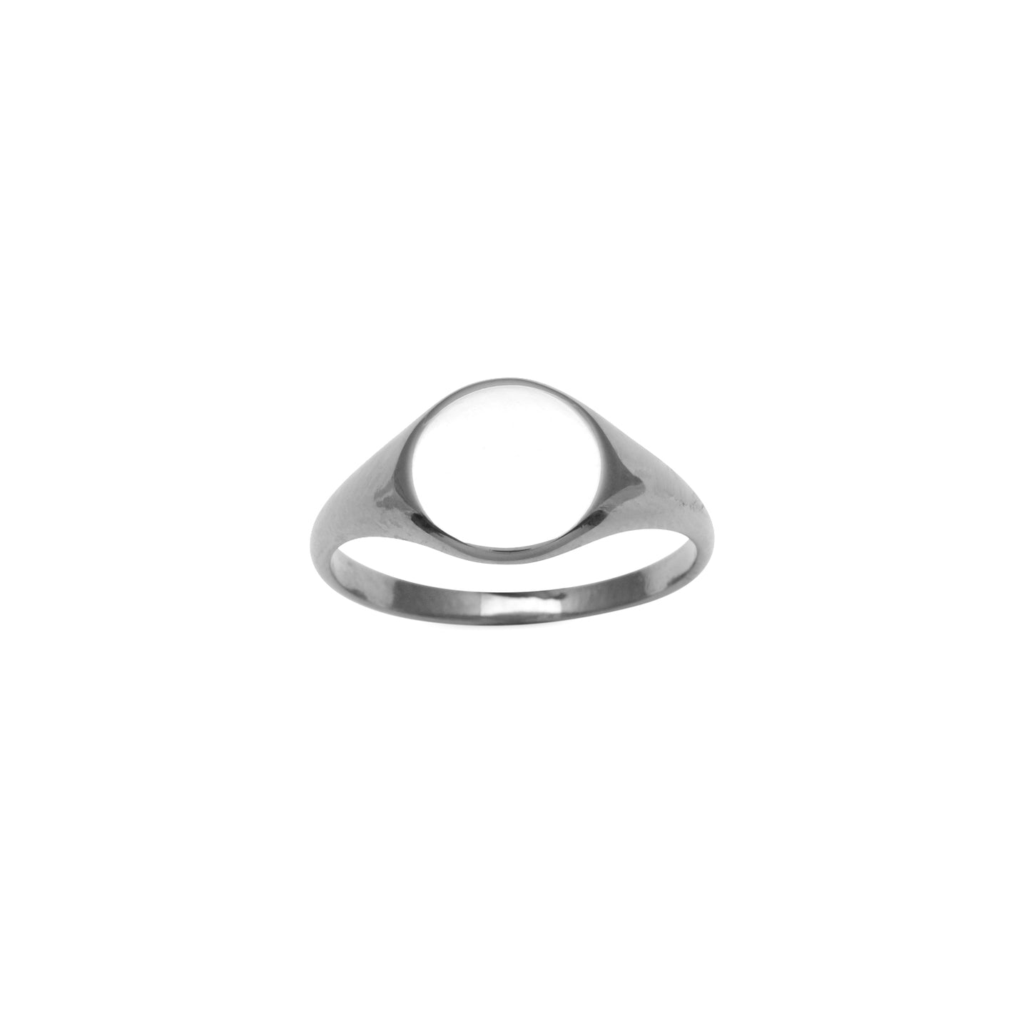 VON TRESKOW STERLING SILVER 9MM SIGNET RING.