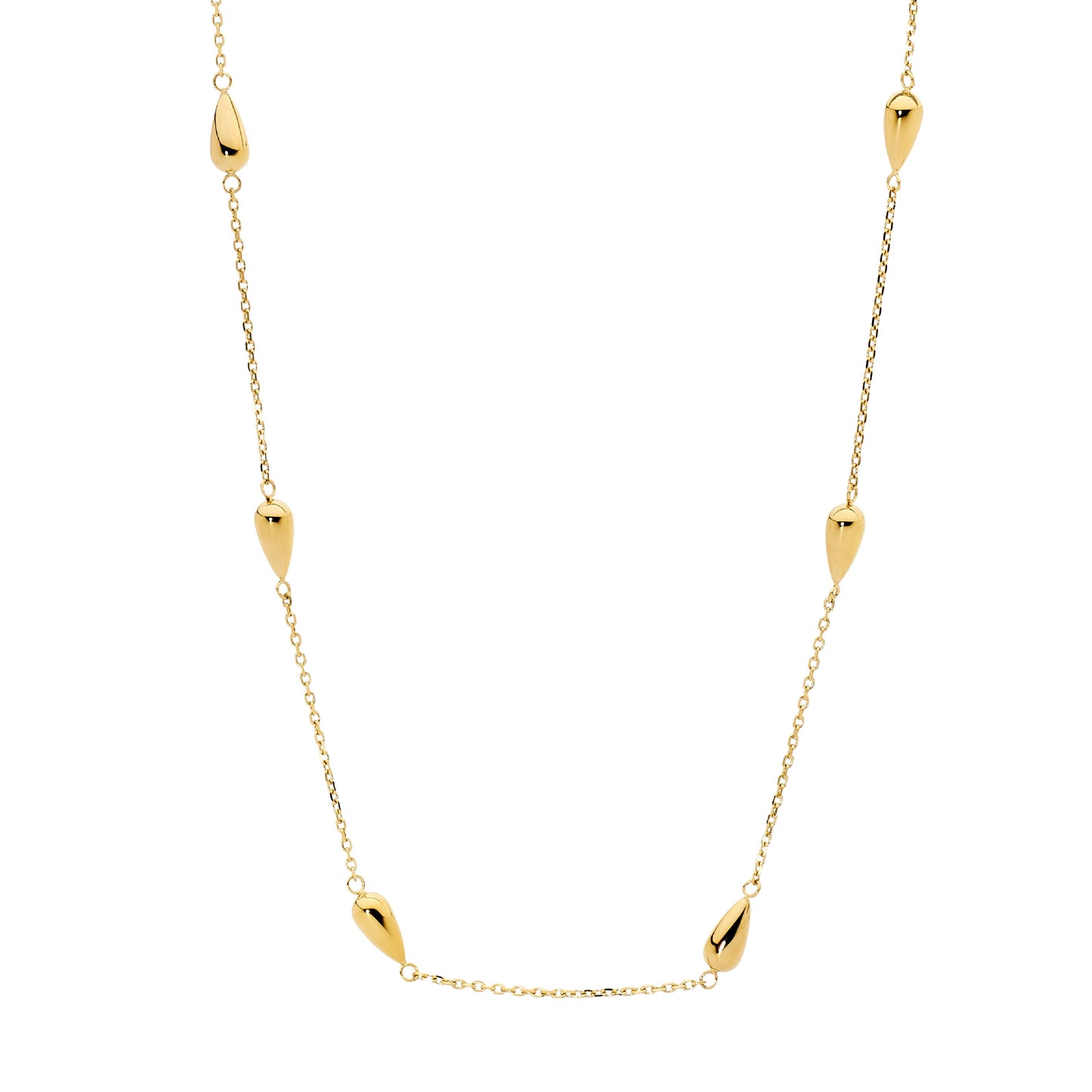 ELLANI STAINLESS STEEL GOLD PLATED 45CM NECKLACE. SP132G