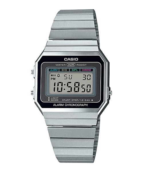 CASIO WATCH VINTAGE DIGITAL STAINLESS STEEL A700W-1A.