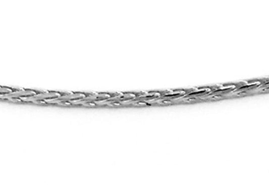 9CT WHITE GOLD IMPORTED ITALIAN MAGIC 45CM X 1MM WIDE CHAIN 2.88GRAMS