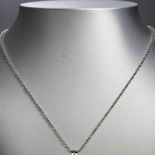 18CT WHITE GOLD IMPORTED 42CM TRACE CHAIN