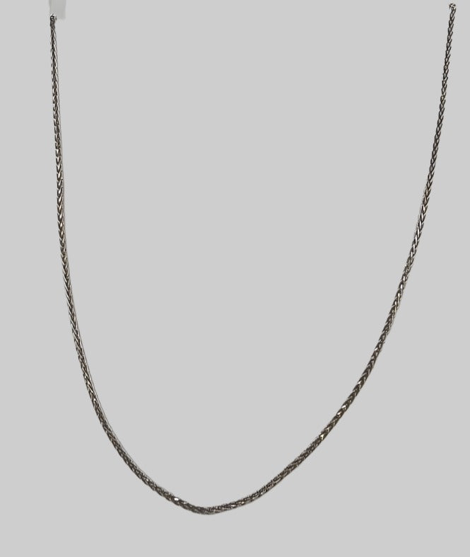 9CT WHITE GOLD CHAIN