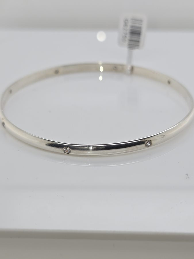 STERLING SILVER SOLID BANGLE