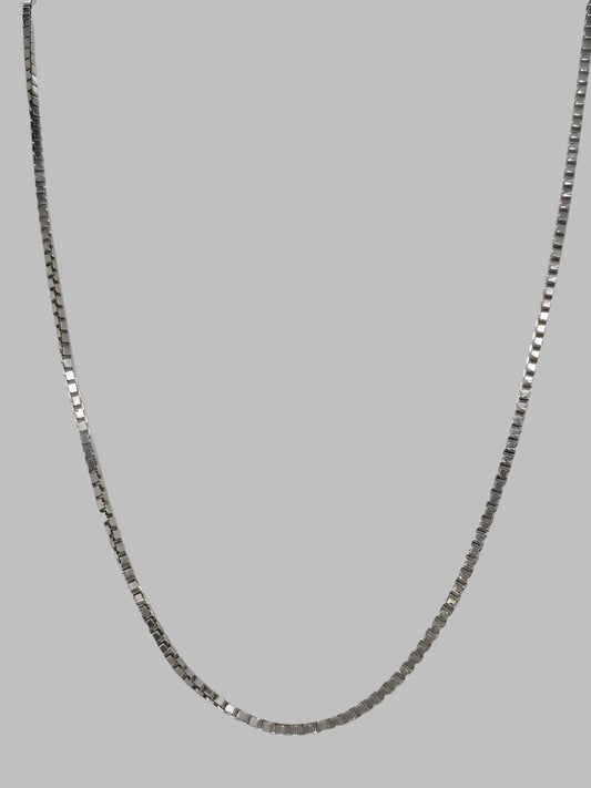 9CT WHITE GOLD CHAIN