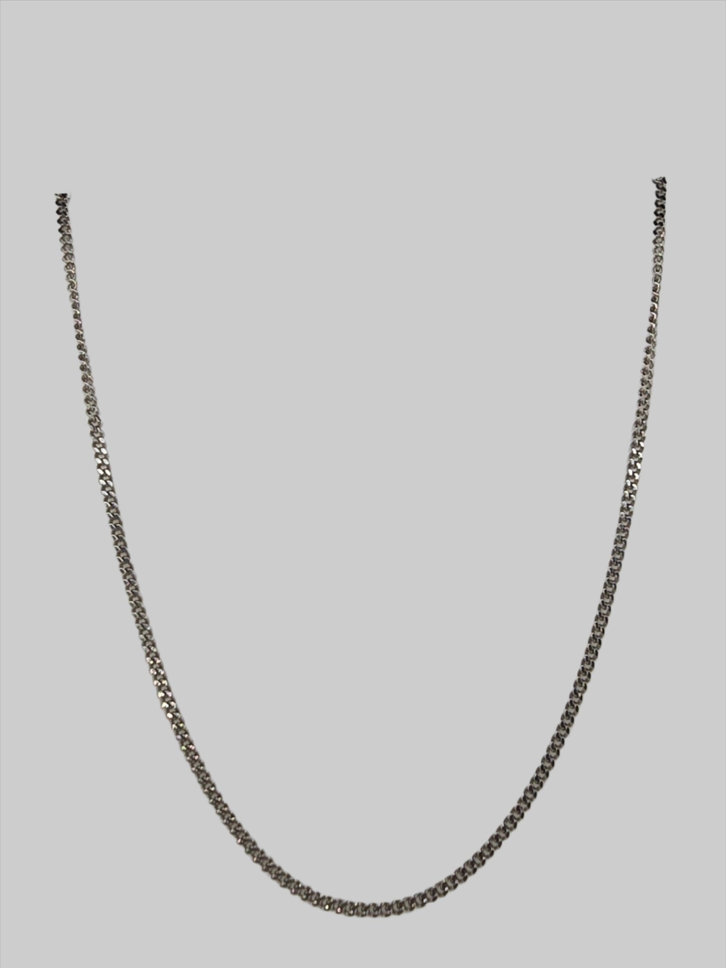 9CT WHITE GOLD CHAIN