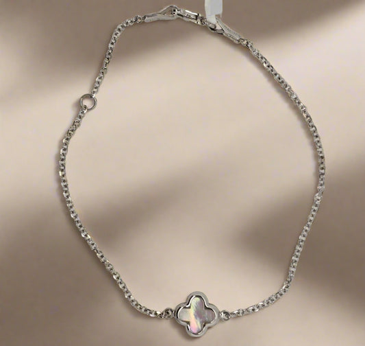 9CT WHITE GOLD BRACELET