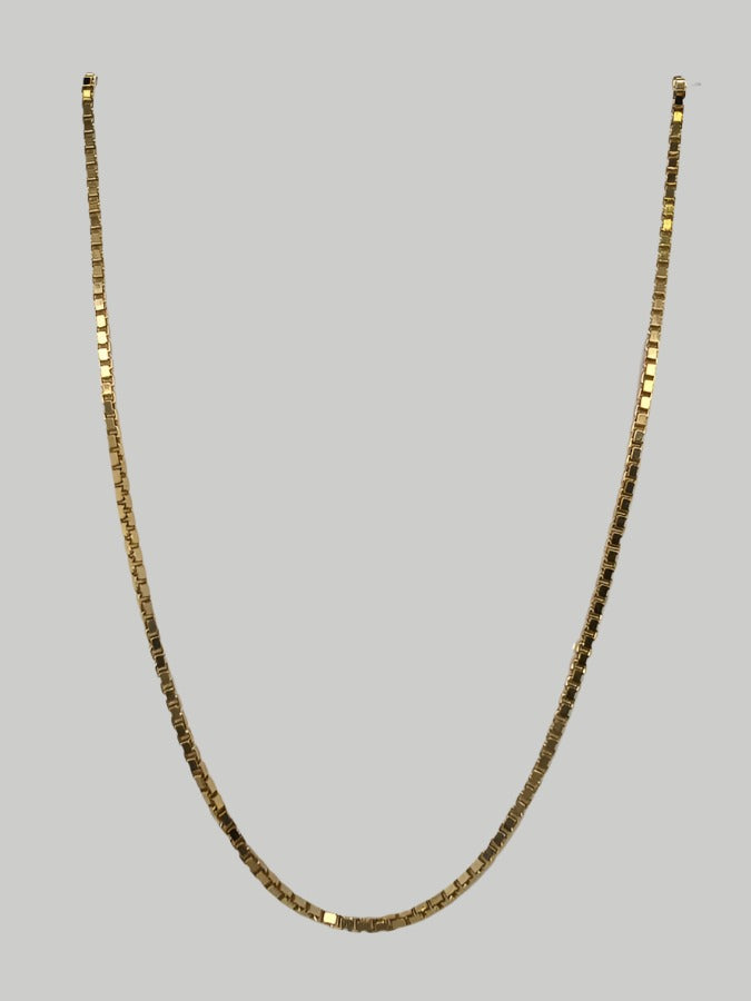 9CT YELLOW GOLD 50CM BOX CHAIN 5.72GRAMS