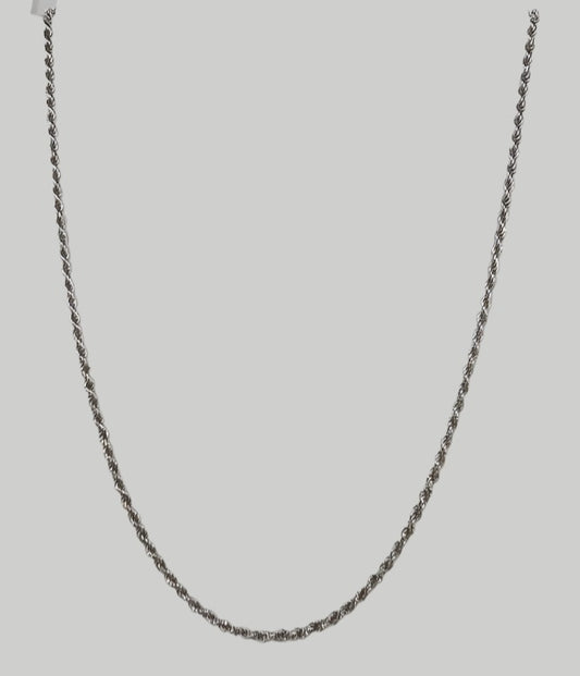 9CT WHITE GOLD CHAIN