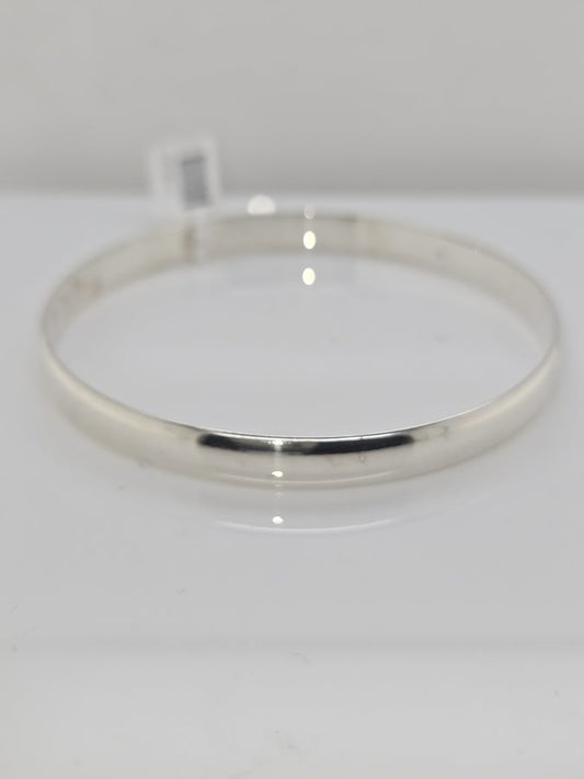 STERLING SILVER SOLID HANDMADE BANGLE ROUND BANGLE