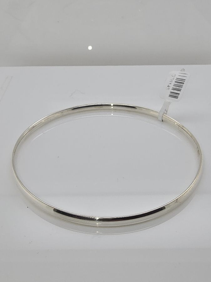 STERLING SILVER SOLID COMFORT FIT BANGLE