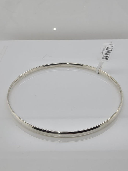 STERLING SILVER SOLID COMFORT FIT BANGLE