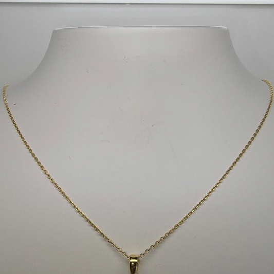 18CT YELLOW GOLD ITALIAN OVAL LINK 45CM CHAIN 1.33GRAMS