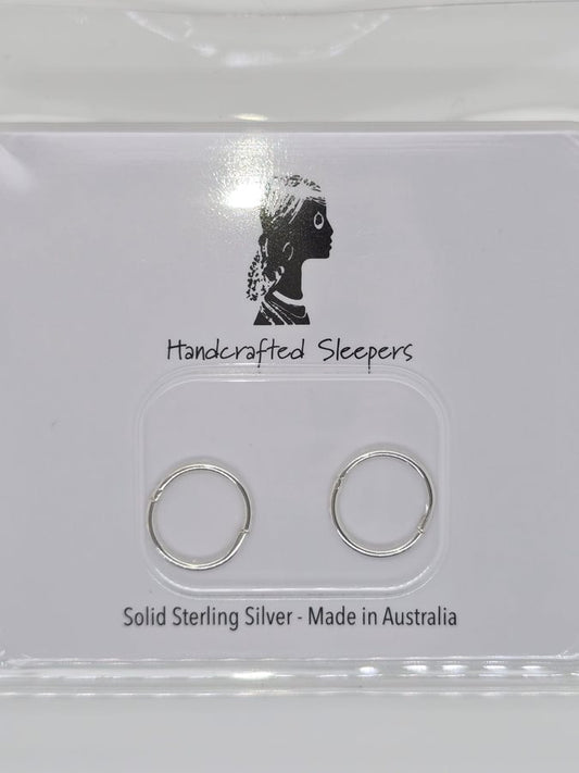 STERLING SILVER SOLID PLAIN SLEEPERS