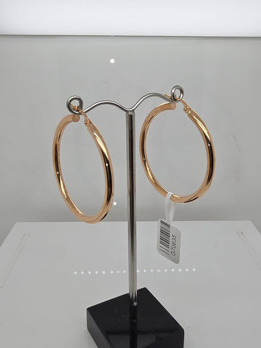 9CT ROSE GOLD IMPORTED HOOP EARRINGS