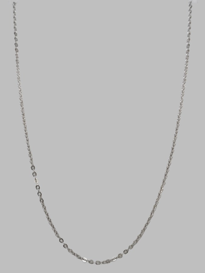 9CT WHITE GOLD CHAIN