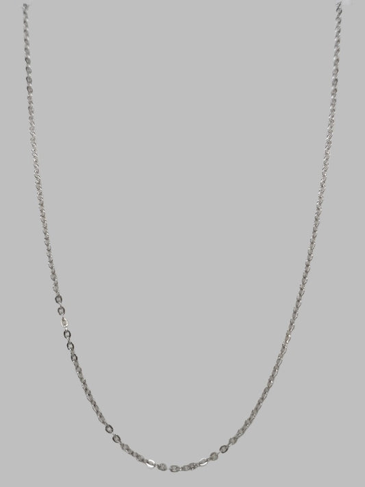 9CT WHITE GOLD CHAIN