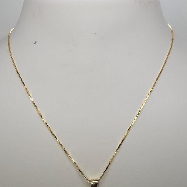 9CT YELLOW GOLD ITALIAN IMPORTED 45CM BOX CHAIN