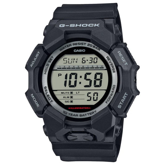 G-SHOCK DIGITAL WATCH 200M WITH BLACK RESIN BAND  GD010-1DR