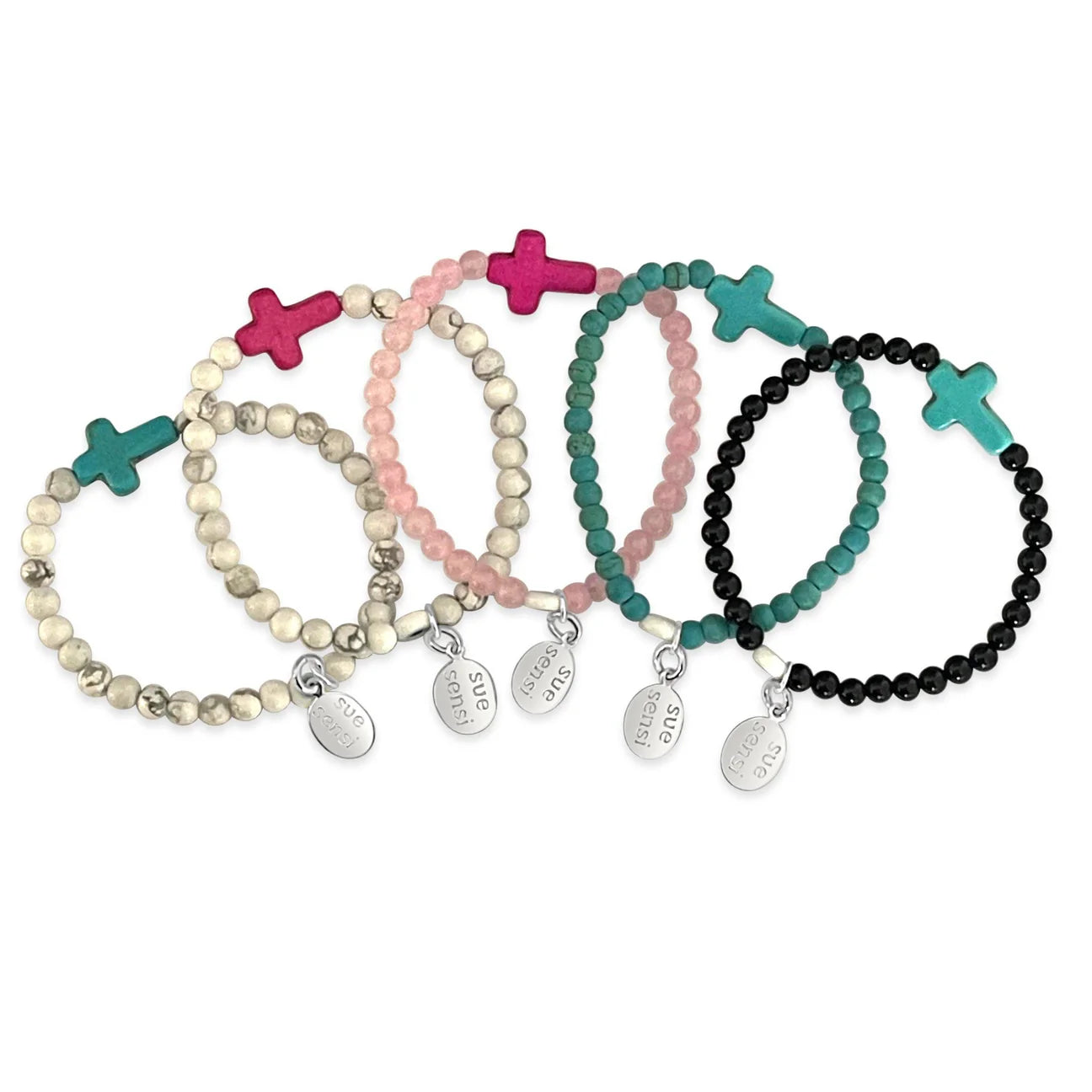 SUE SENSI GLORY KIDS CROSS BRACELET